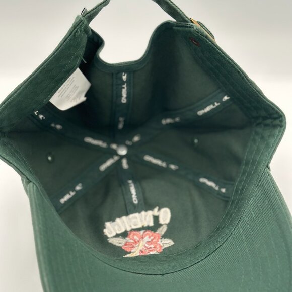 O’Neill Embroidered Hibiscus Hat – Forest Green (Adjustable) - Picture 5 of 7
